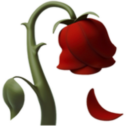 256x256 Wilted Flower Emoji U 1f940