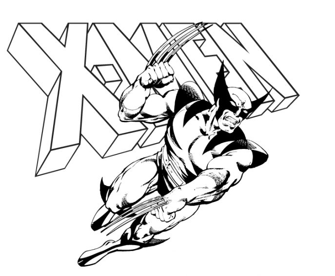 687x565 Coloring Pages Good Looking Wolverine Coloring Pages Deadpool