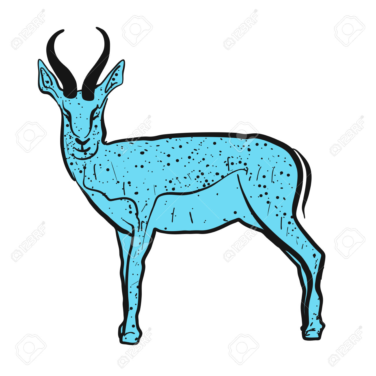 1300x1300 Dear Clipart Springbok