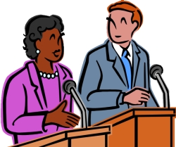 250x209 Presidents Clipart Speech And Debate