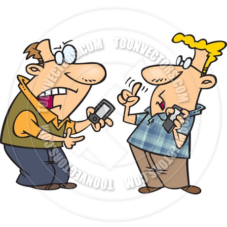 460x460 Cartoon Tech Debate By Ron Leishman Toon Vectors Eps