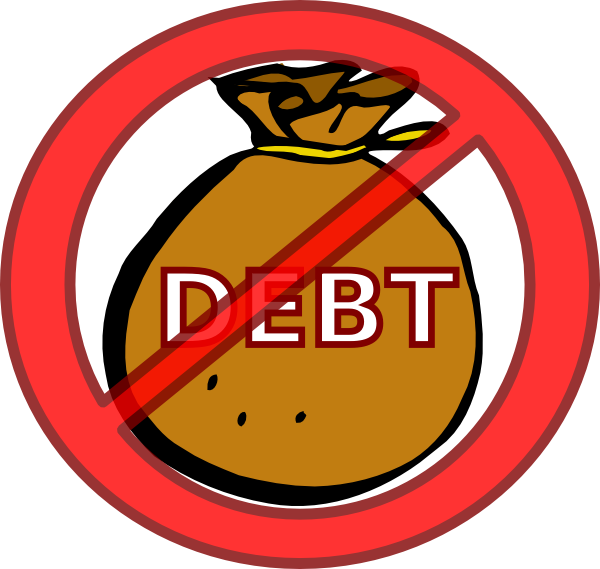 600x569 Eliminate Debt Clip Art