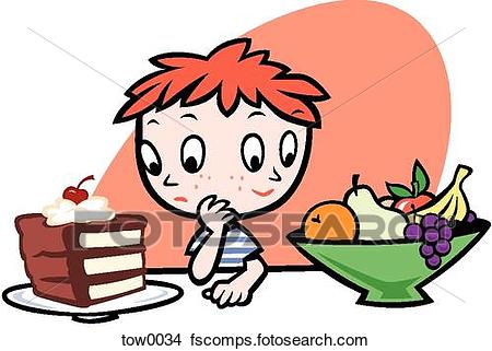 450x321 Drawings Of Boy Deciding What To Eat Tow0034