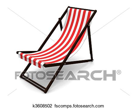 450x357 Clip Art Of Deck Chair K3608502