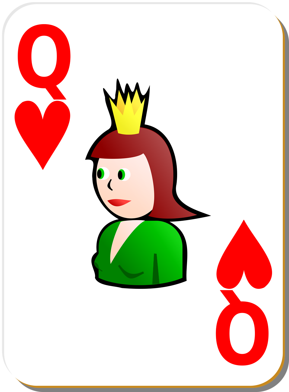 958x1300 Playing Card Free Stock Photo Illustration A Queen