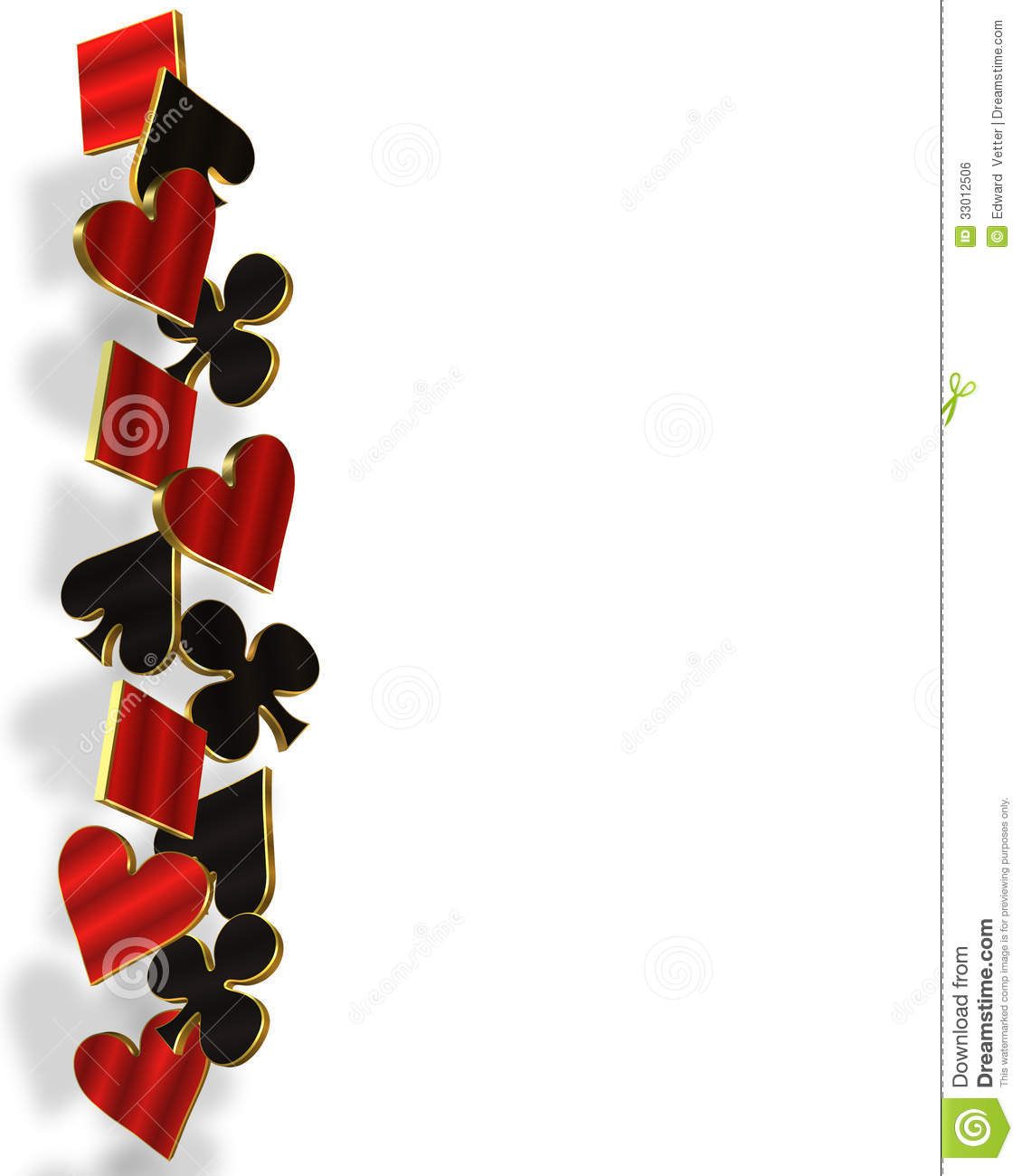 1130x1300 Playing Cards Border Clipart