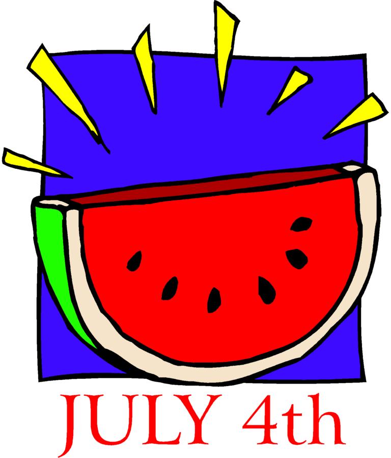 768x898 Watermelon July 4th Independence Clipart