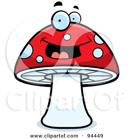 450x470 Mushroom Clipart Face