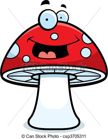 365x470 Mushroom Clipart Happy