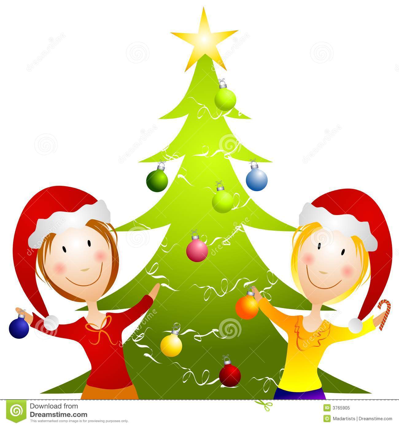 1300x1390 Christmas Tree Decorating Party Clipart