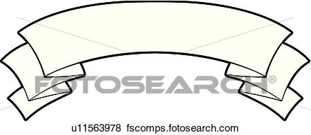 450x196 Clip Art Of Ribbon, Ribbons, Scroll, Scrolls, Banner, Banners