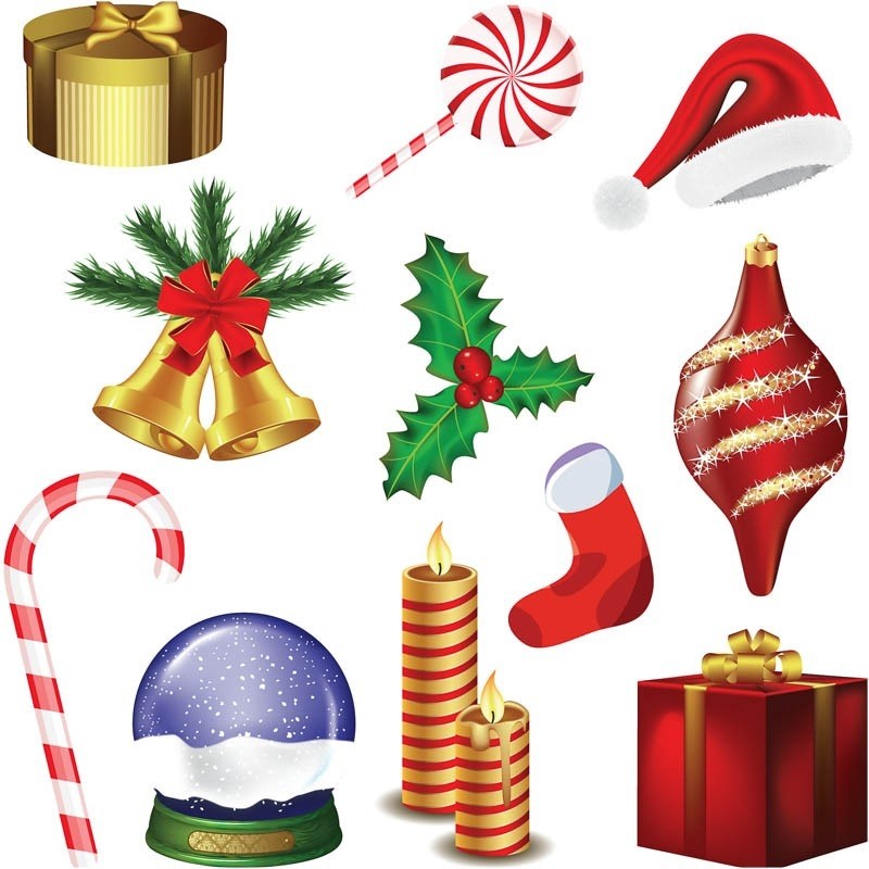 800x800 Christmas Decorations Images Clip Art