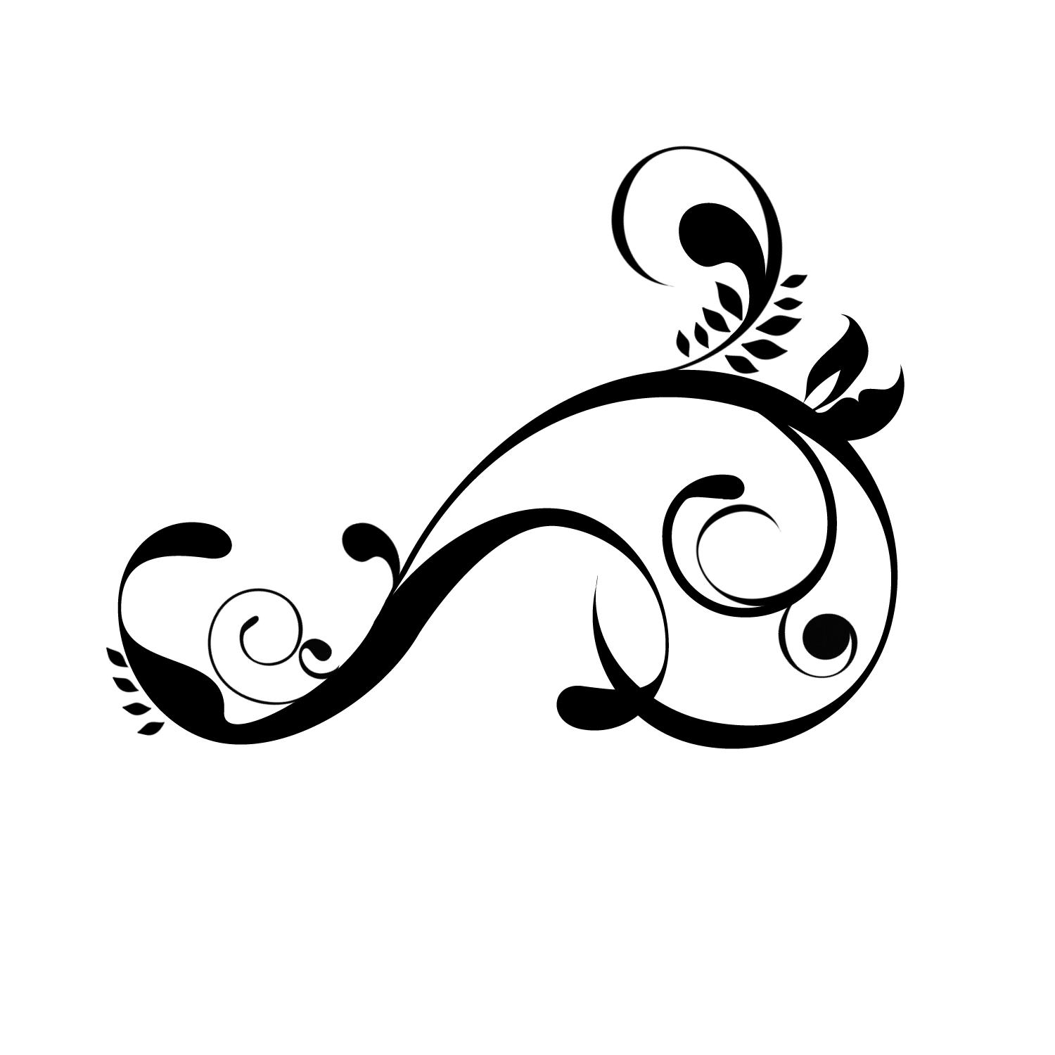 1500x1500 Decorative Swirls Clipart