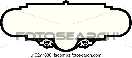 450x200 Clip Art Of Panel, Panels, Border, Borders, Decoration