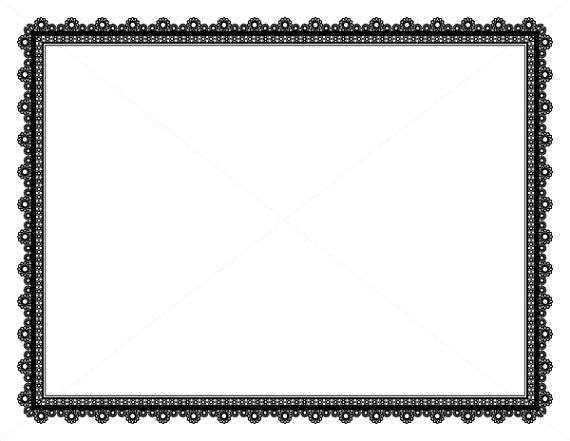 570x441 Decorative Frame, Page Border, Digital Frame, Border Paper