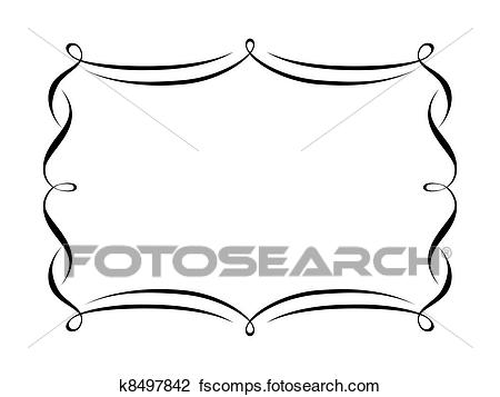 450x357 Clipart Of Calligraphy Ornamental Decorative Frame K8497842