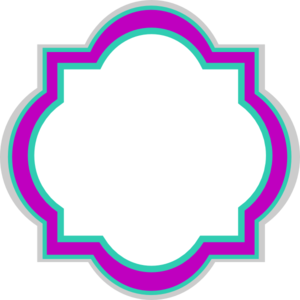 300x300 Decorative Frame Frozen Colors Clip Art