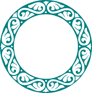 297x298 Round Decorative Frame Clip Art