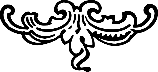 600x274 Decorative Line Clipart