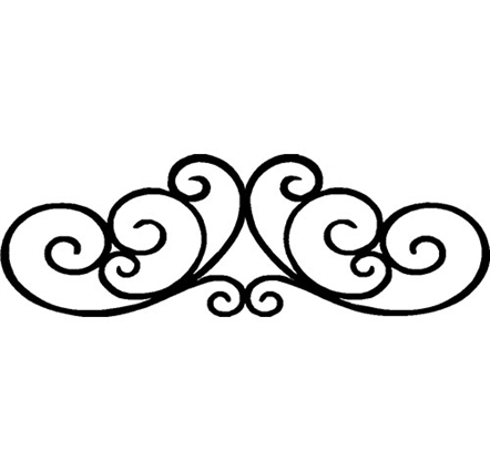442x425 Ornamental Clipart Scrollwork