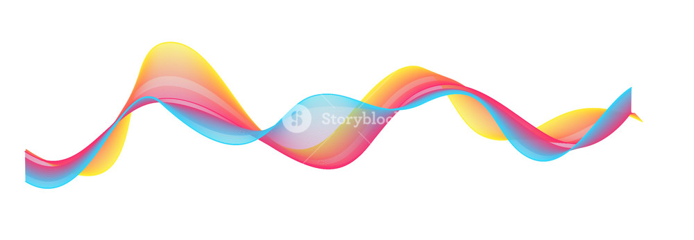 1000x347 Vector Decorative Blend Lines Design Royalty Free Stock Image