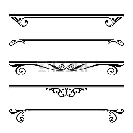 450x450 Decorative Lines Vector Cliparts