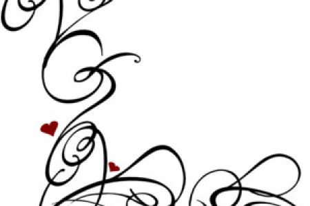 450x300 Decorative Line Clip Art Pink