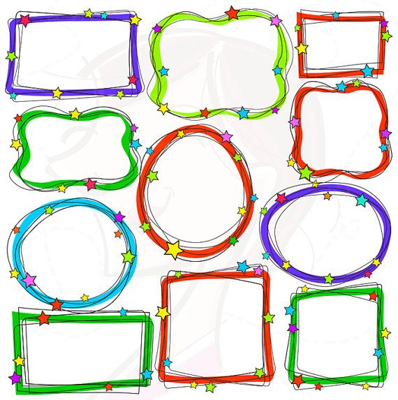 570x573 Label Frame Clipart