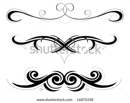 450x355 Decorative Swirls Clipart