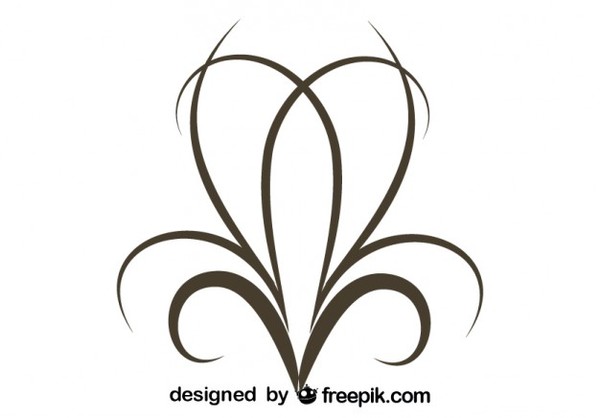 600x418 Vintage Style Minimalist Stylish Swirl Decoration Free Vectors