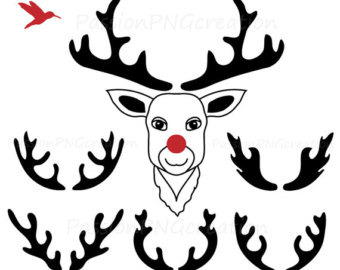 340x270 Antler Clipart Silhouette