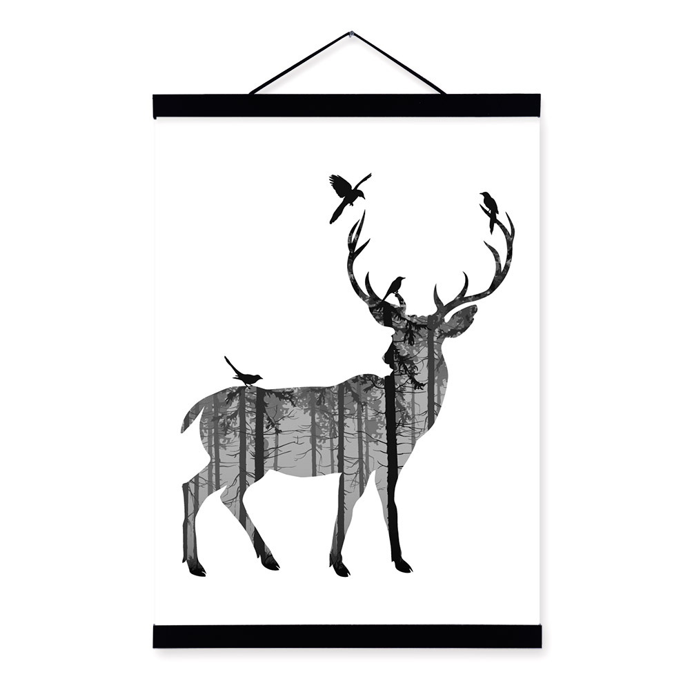 Deer Black And White | Free download on ClipArtMag