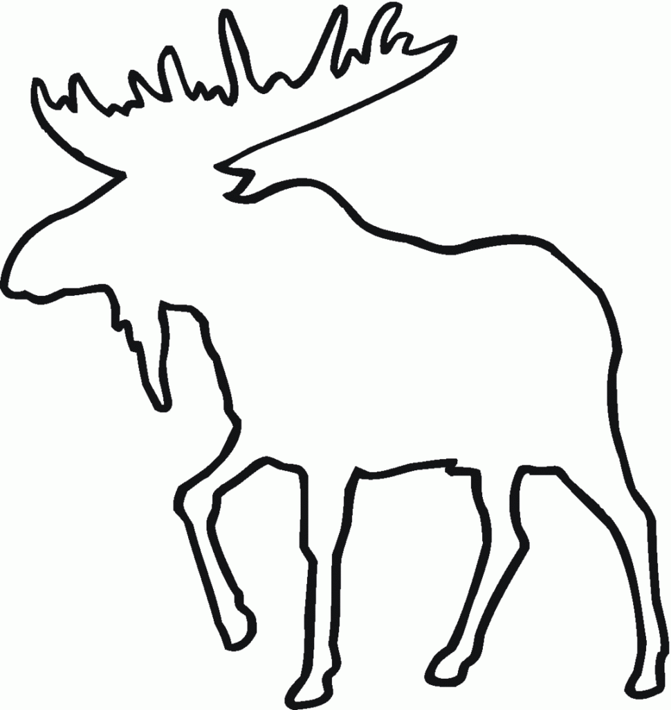 970x1027 Coloring Deer Line Drawing Clipart Free To Use Clip Art Resource
