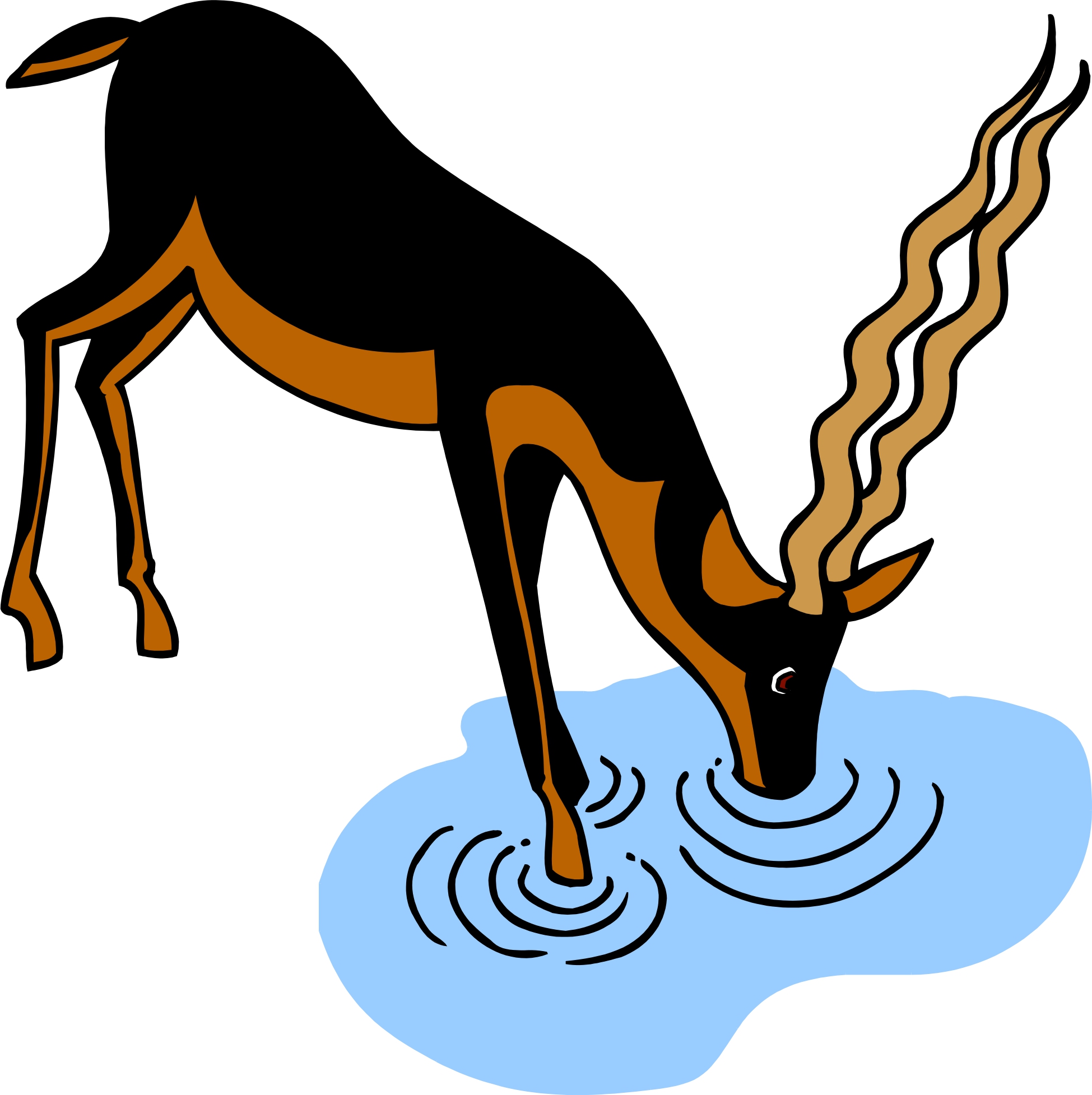 1949x1955 Deer Clip Art