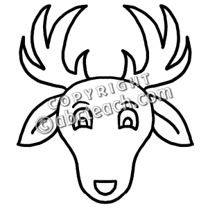 300x300 Deer Face Clipart