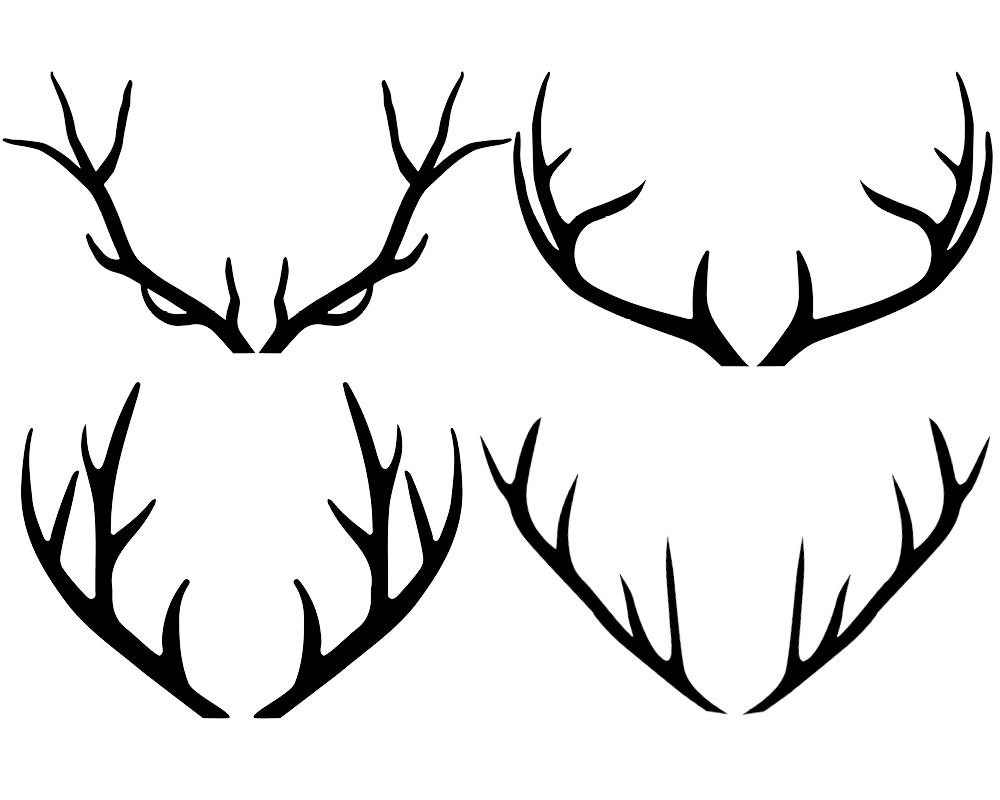 1000x800 Silhouette Of Deer Clip Art