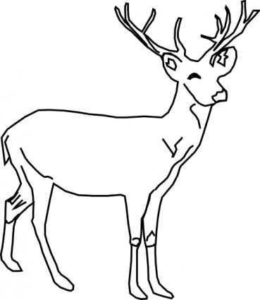 369x425 Deer Clip Art Free Vector In Open Office Drawing Svg Svg
