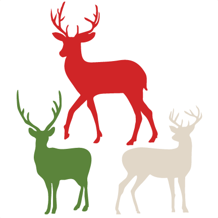 432x432 Flying Reindeer Silhouette Deer Outline Profile Clip Art