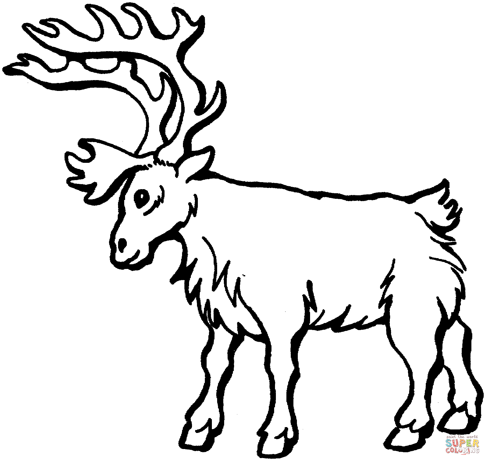 1663x1577 Deer 5 Coloring Page Free Printable Coloring Pages