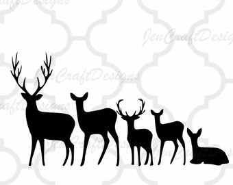 340x270 Deer Family Etsy