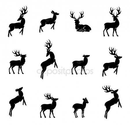 450x431 Deer Silhouette Stock Vectors, Royalty Free Deer Silhouette