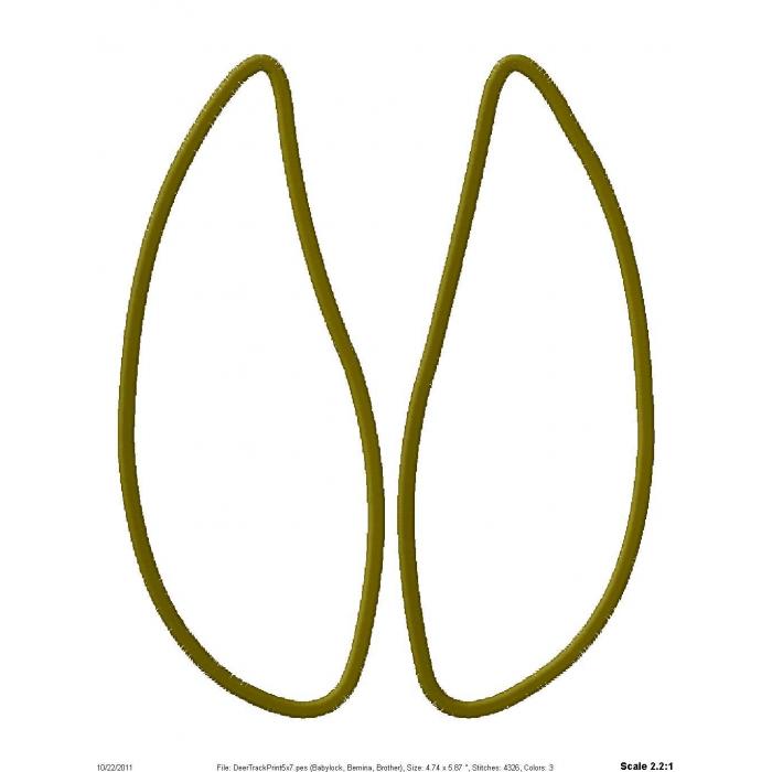 700x700 Deer Footprint Clipart