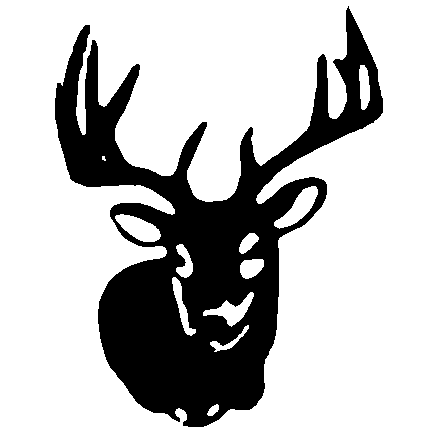 438x438 Deer Head Clipart Black And White Clipart Panda