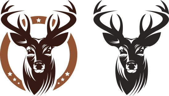549x313 Deer Head Clip Art Vector
