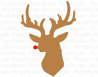 340x270 Deer Head Clipart Etsy