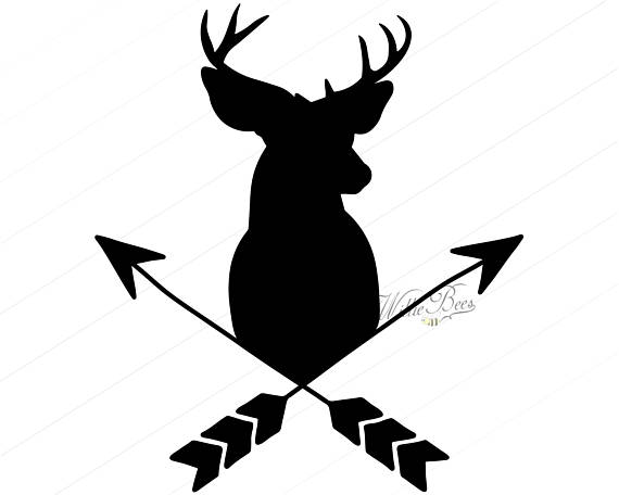 570x456 Deer Head With Arrows