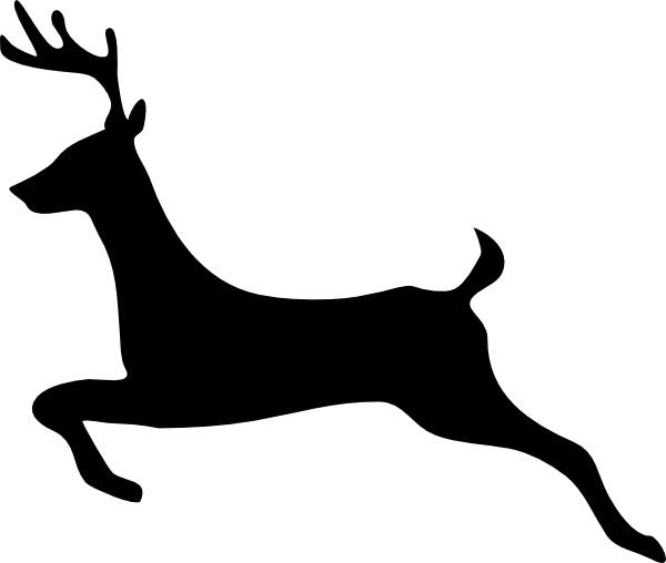 600x508 Deer Clip Art Silhouettes