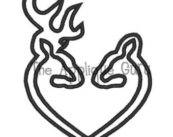 340x270 Deer Heart Clipart