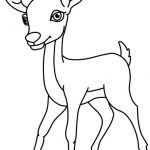 150x150 Deer Black And White Clipart Animals Clipart Deer Black White