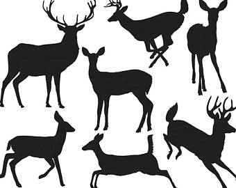 340x270 Deer Clip Art Etsy